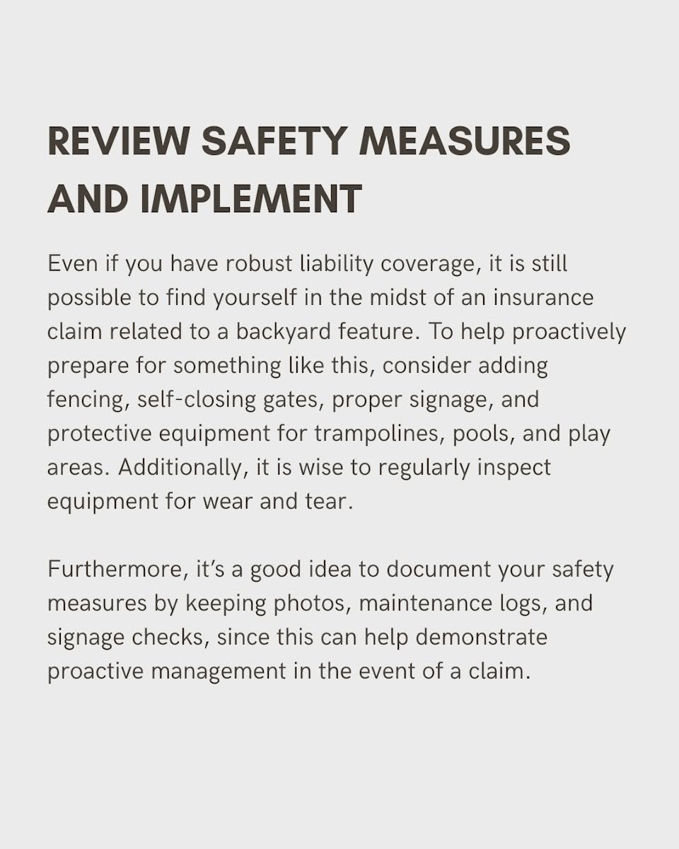Review safety measures and implementation
